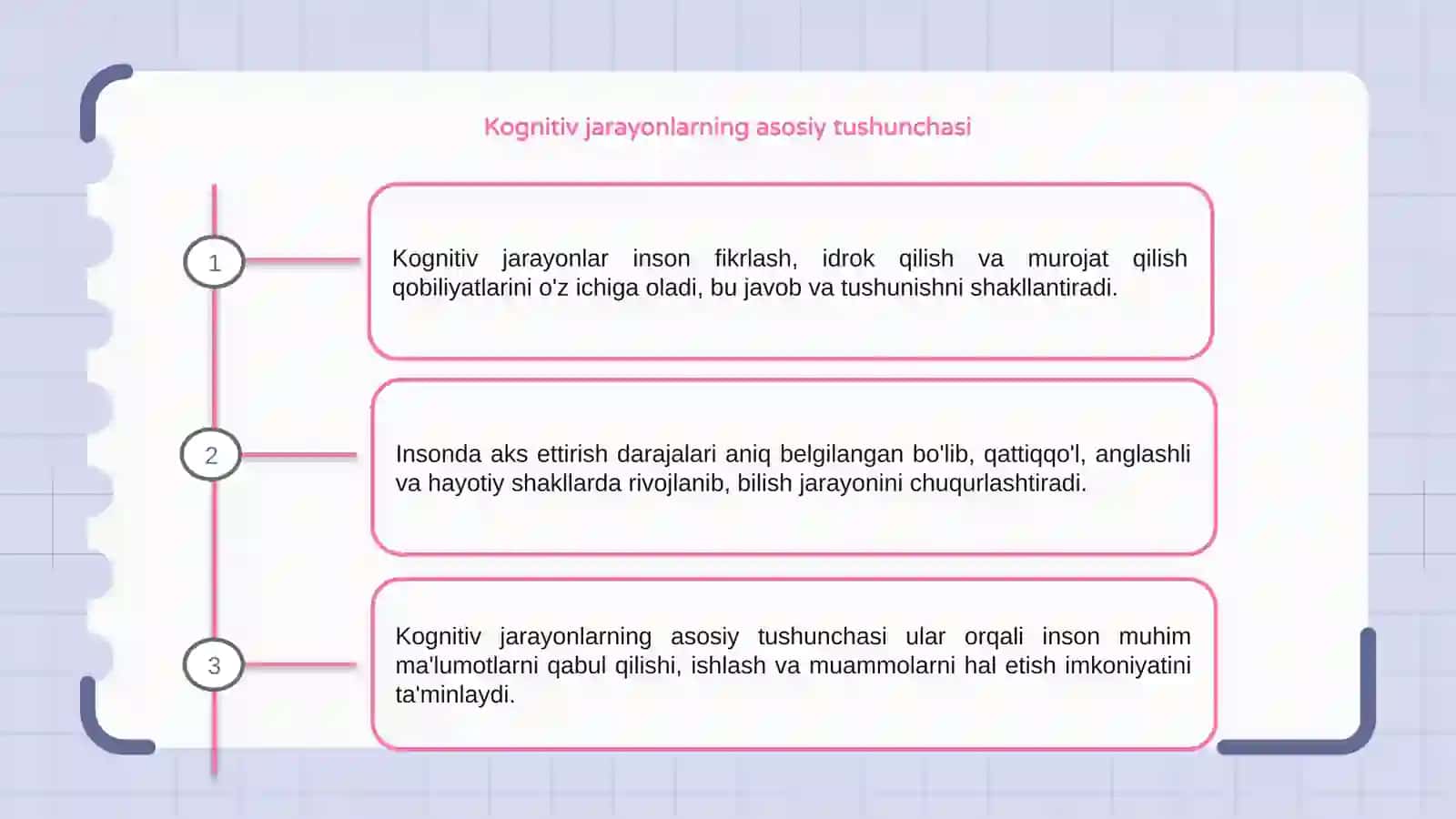 Kognitiv jarayonlarni shakllanishi 3