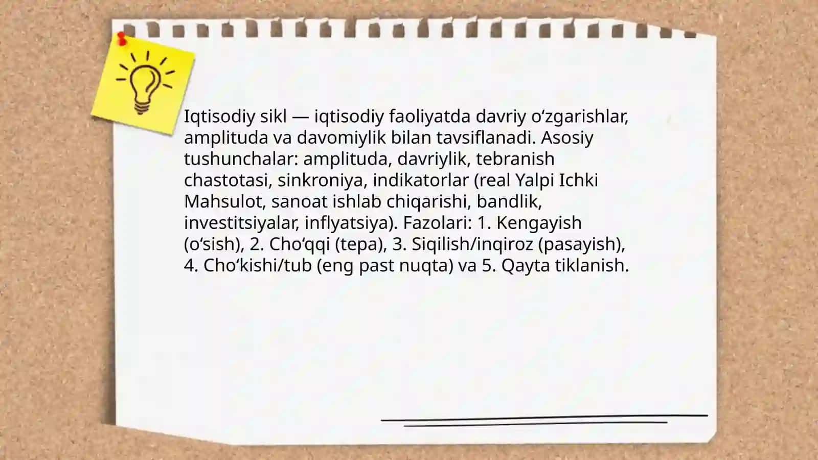 Iqtisodiy sikllar nazariyasi va Oʻzbekiston iqtisodiyotidagi tebranishlar Makroiqtisodiyot fanidan slayd 3