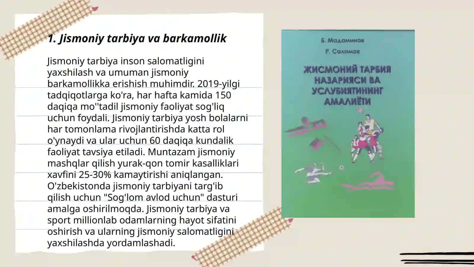 Jismoniy tarbiya tamoillari 3
