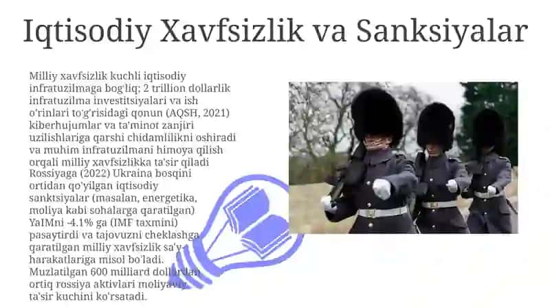 Iqtisodiy Xavfsizlik va Sanksiyalar 3
