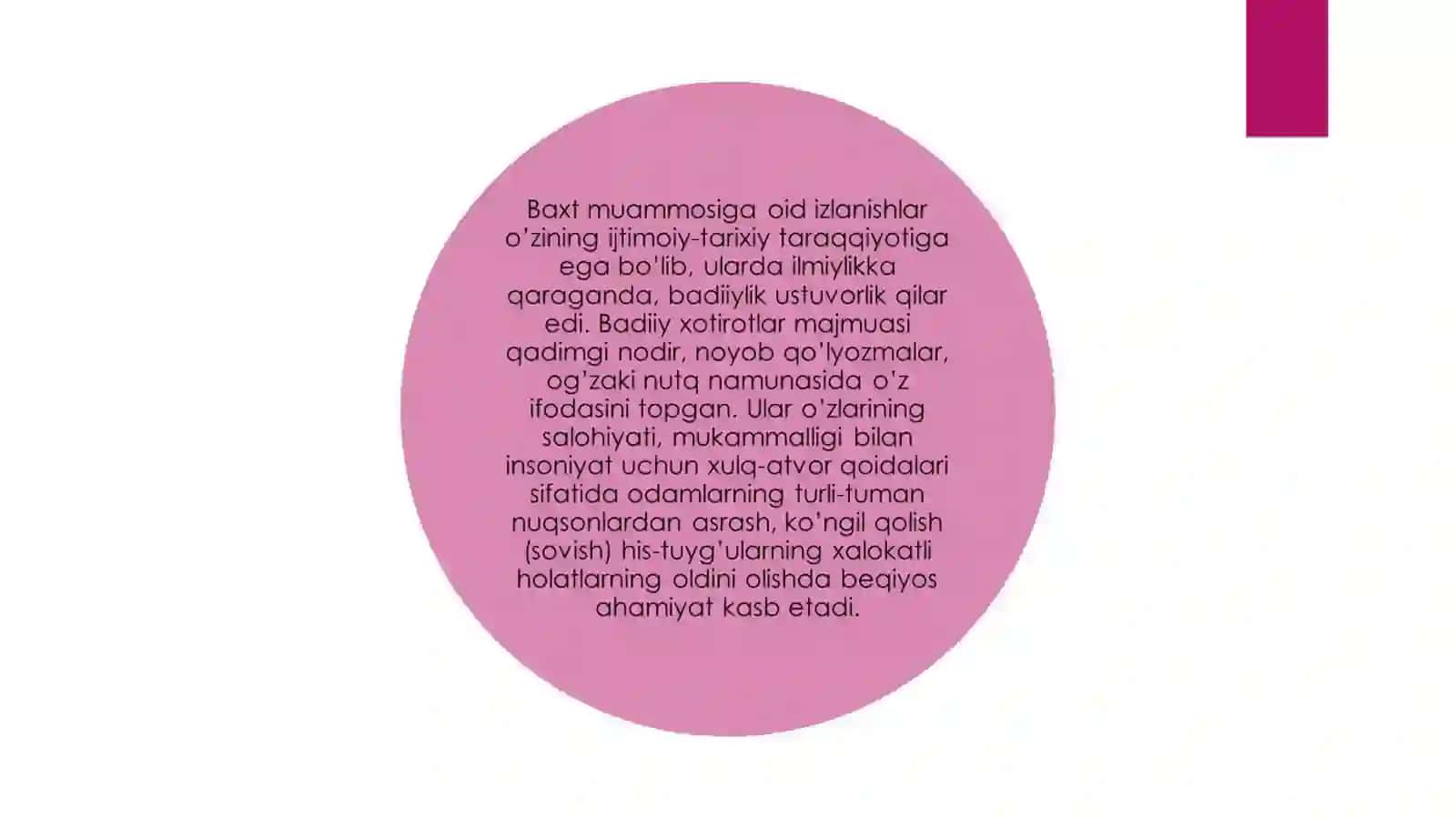 Baxt psixologik muammo 3