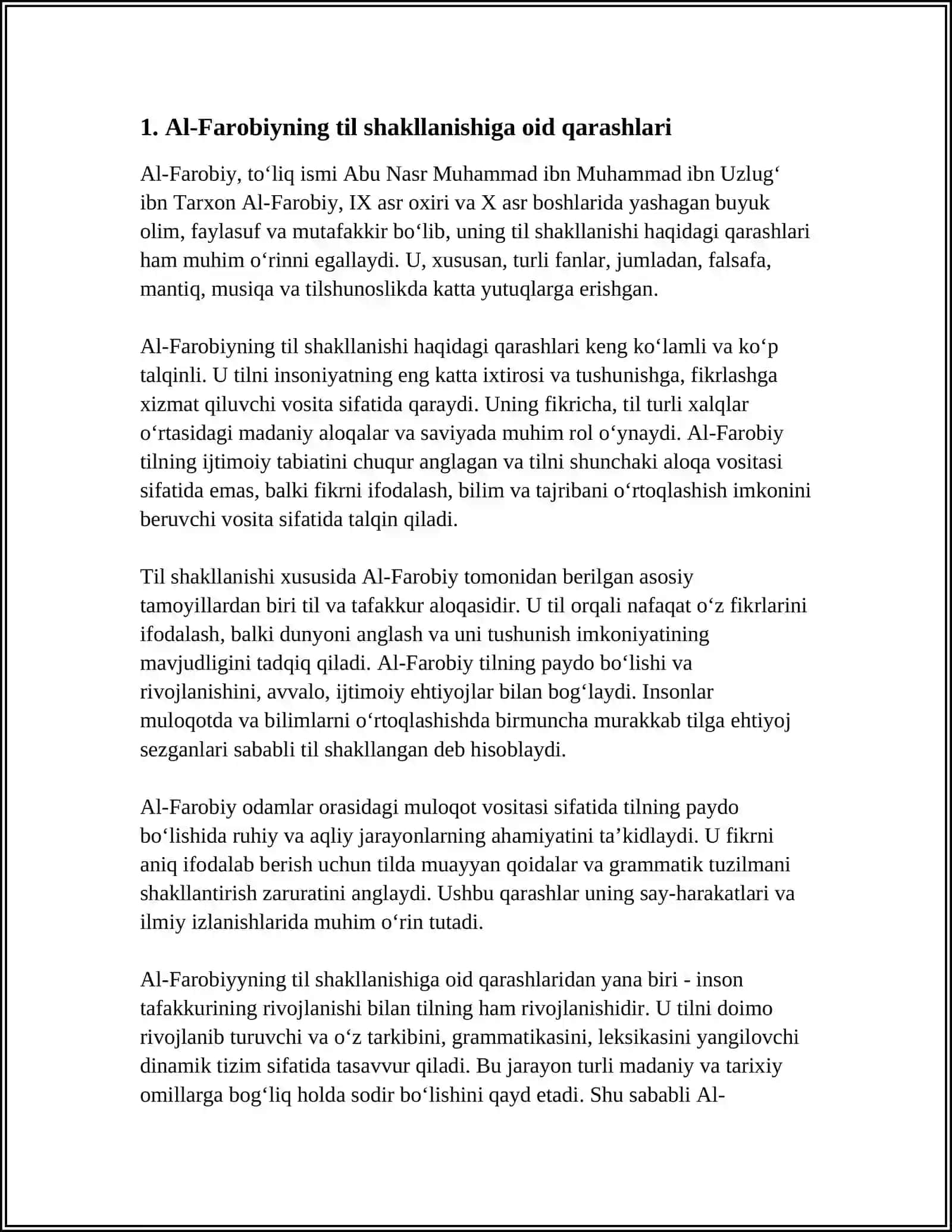 SHARQ MUTAFAKKIRLARNING TIL SHAKLLANISHIGA OID QARASHLARI 3