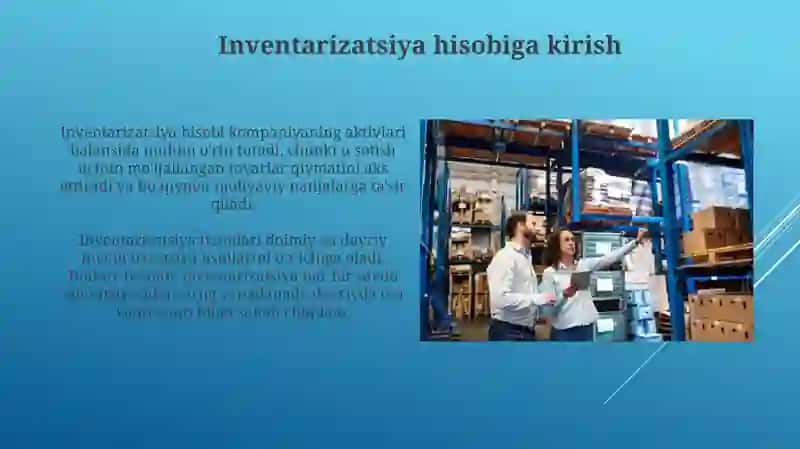 Tovar moddiy zaxiralar hisobi 3