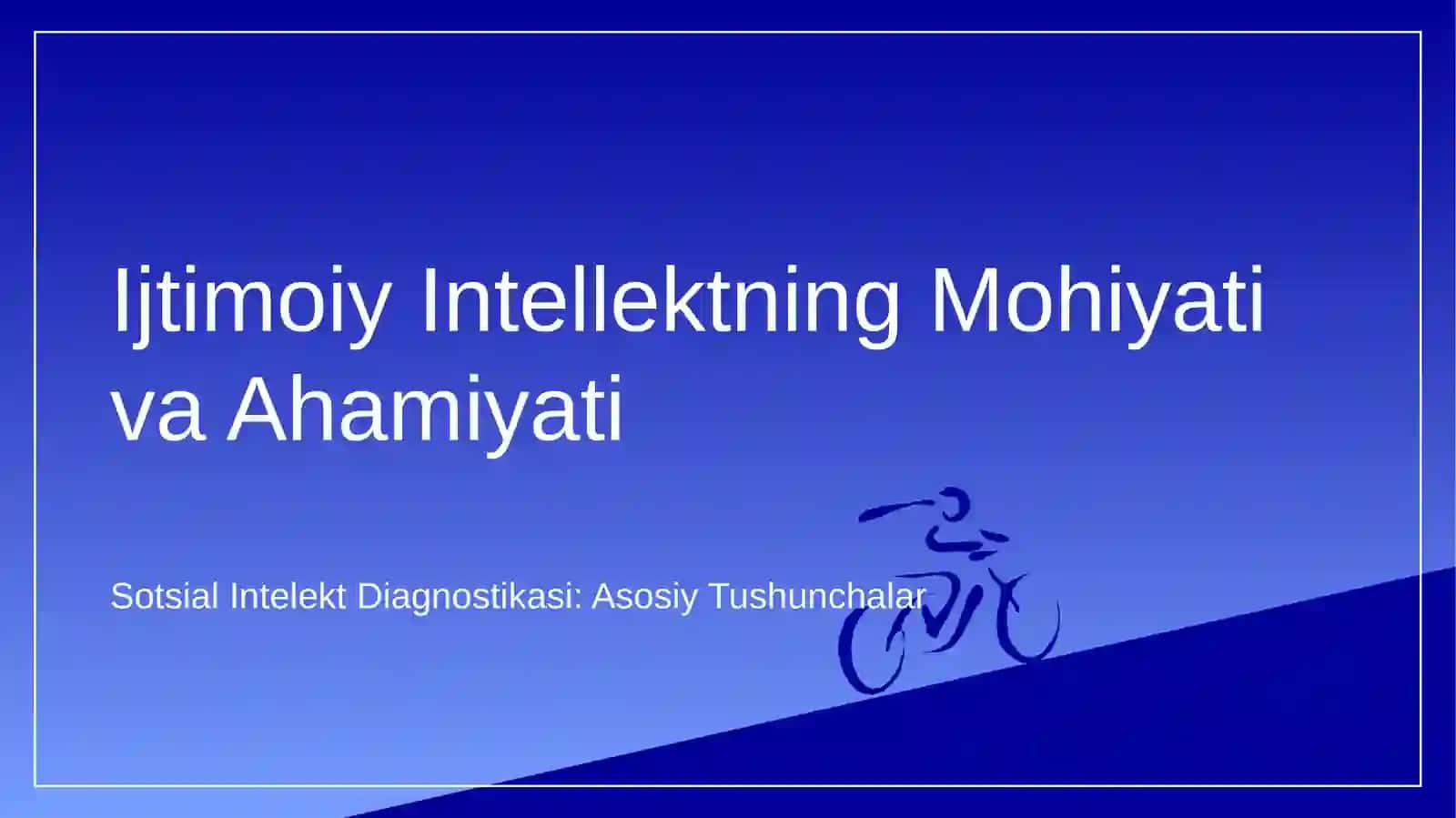 SOTSIAL INTELEKT DIAGNOSTIKASI 3