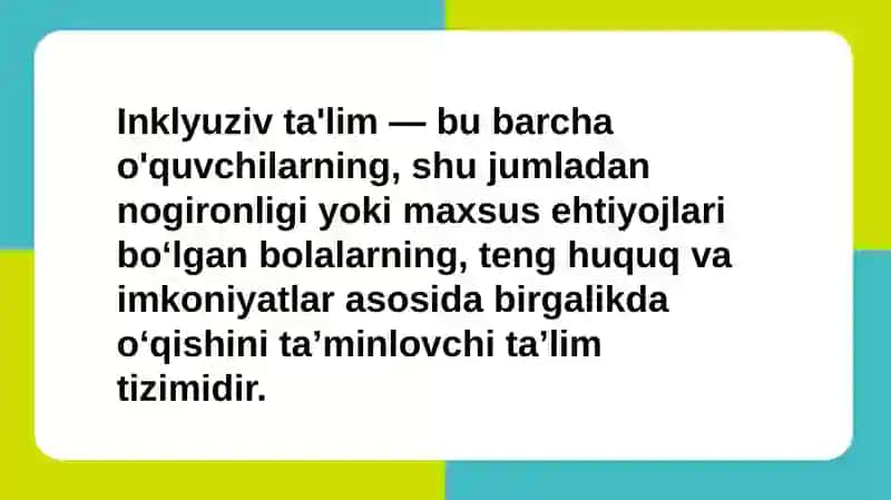 Inklyuziv ta'limning Metod va Usullari 3
