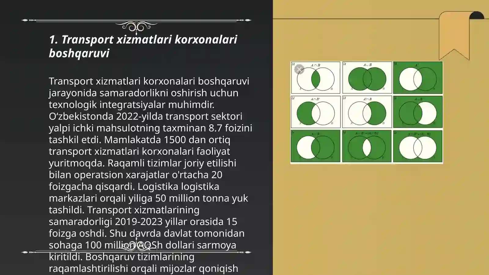 Transport xizmatlari korxonalari boshqaruvi 3
