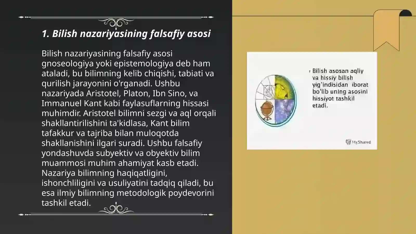 Bilish nazariyasini rivojlanish tarixi 3