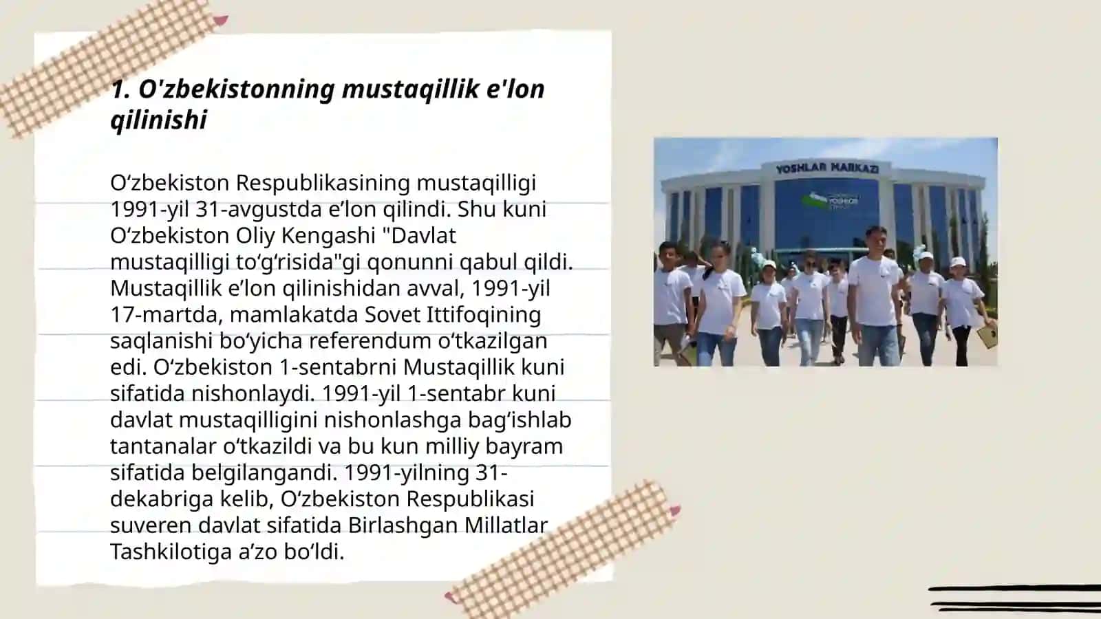 O'zbekistonning mustaqillik e'lon qilinishi 3
