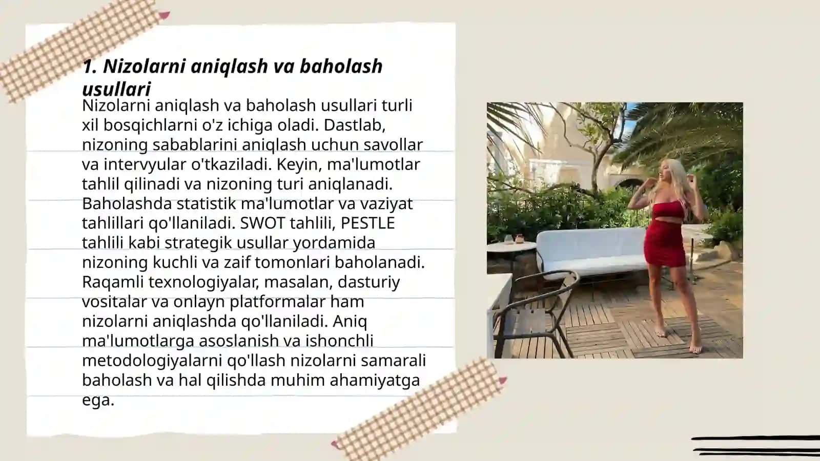 Nizolarni aniqlash va baholash usullari 3