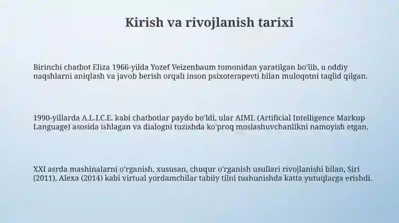 Chatbotlar va virtual yordamchilarning ishlash prinsiplari 3