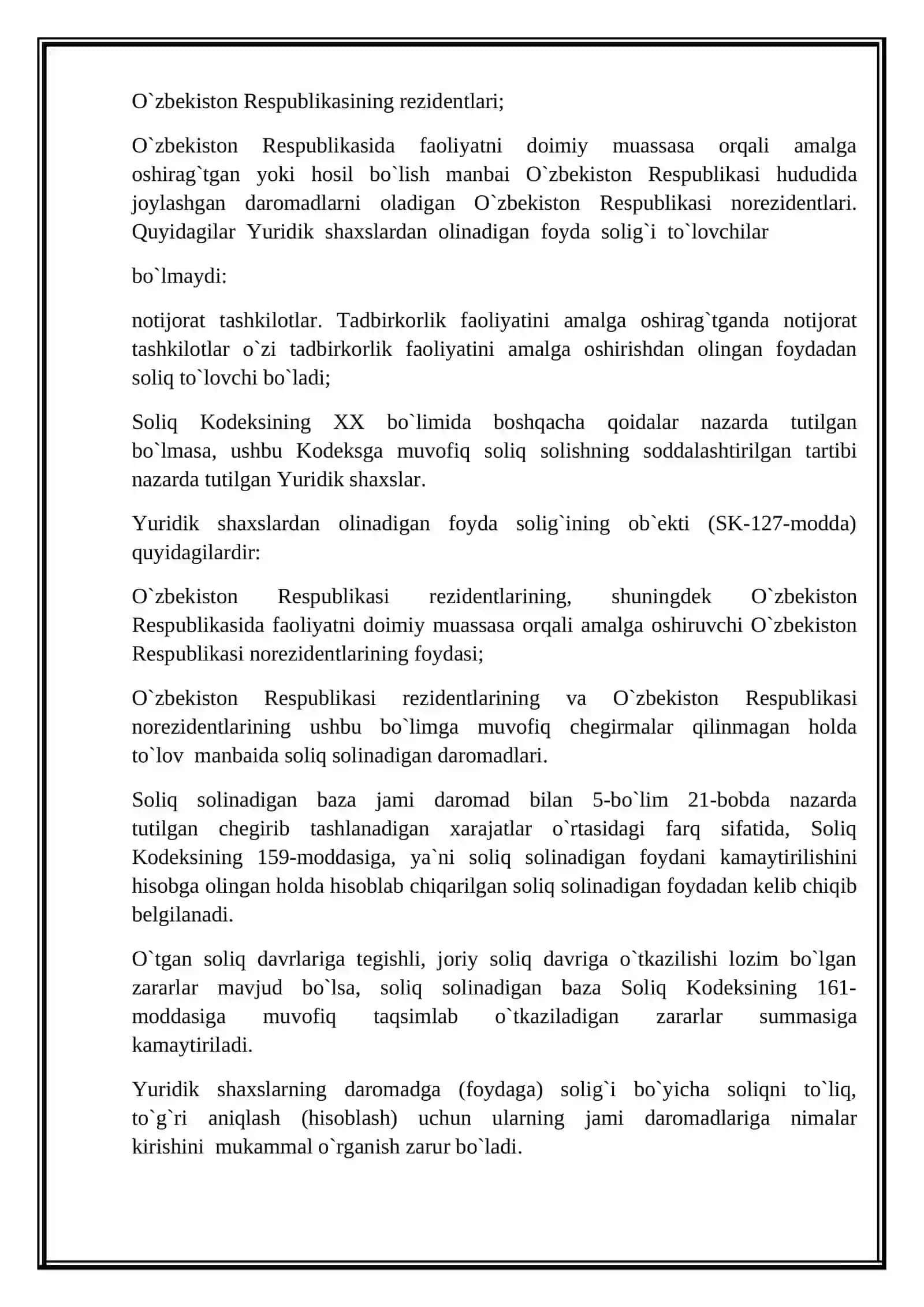 YURIDIK SOLIQ TÒLOVCHILAR BÒYICHA HUDUDLAR ARO DAVLAT SOLIQ INSPEKSIYASI TOGRISIDA NIZOM VA UNING TUZULMASI, ASOSIY VAZIFALARI VA FUNKSIYALARI 3