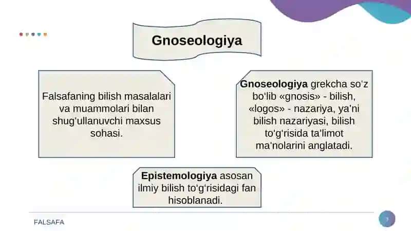 Bilish falsafasi 3