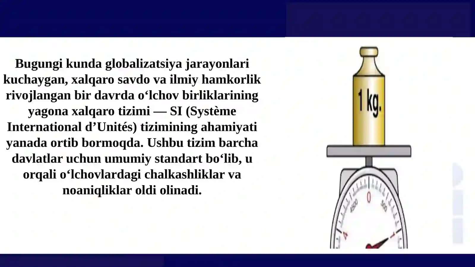MASSA VA SIGʻIM OʻLCHOV BIRLIKLARI 3
