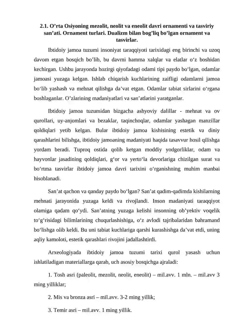 ORNAMENT TURLARI TABIAT KO‘RINISHI VA HAYVONOT DUNYOSINI IFODALOVCHI ORNAMENTLAR 3