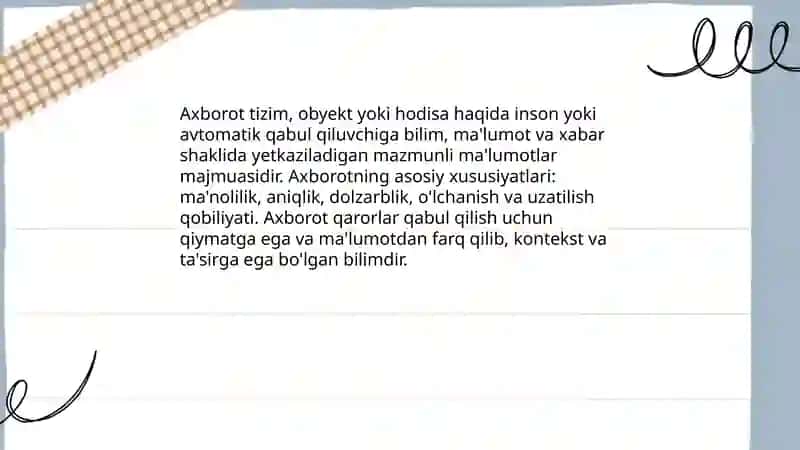 Axborot nima va uning manbalari 3