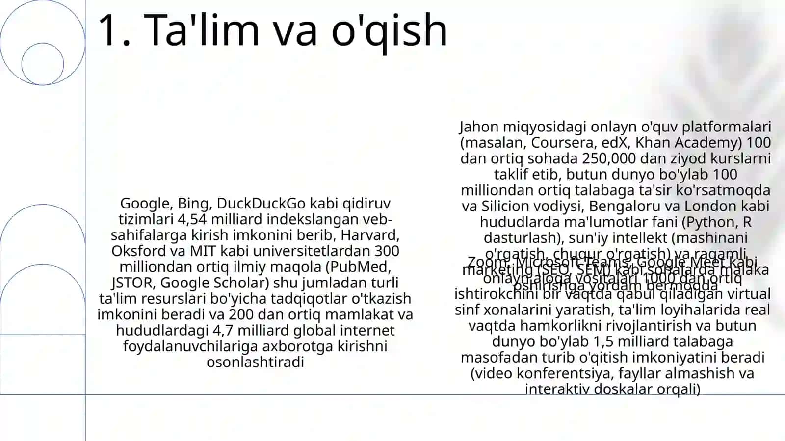 Internetning asosiy imkoniyatlari 3
