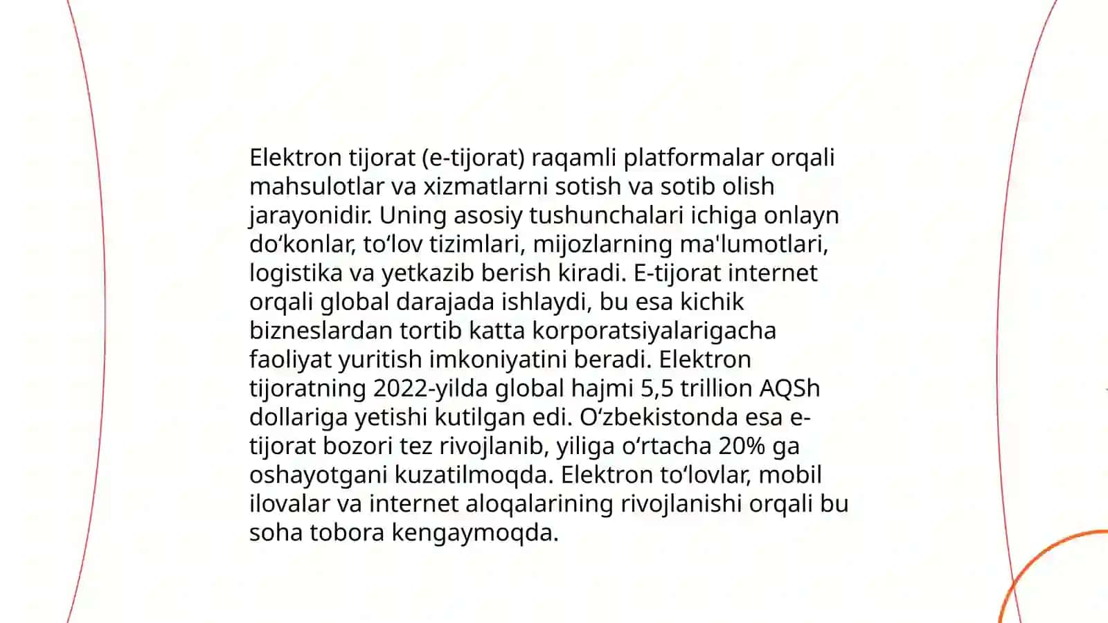 Elektron tijorat texnologiyalari va internet tijorati mazmuni 3