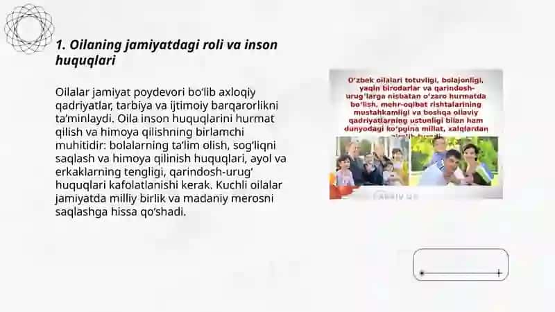 Oilaning jamiyatdagi roli va inson huquqlari 3