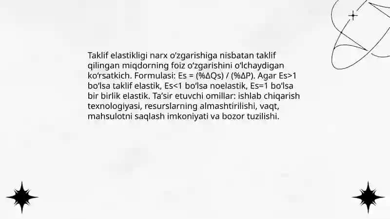 Taklif elastikligi 3