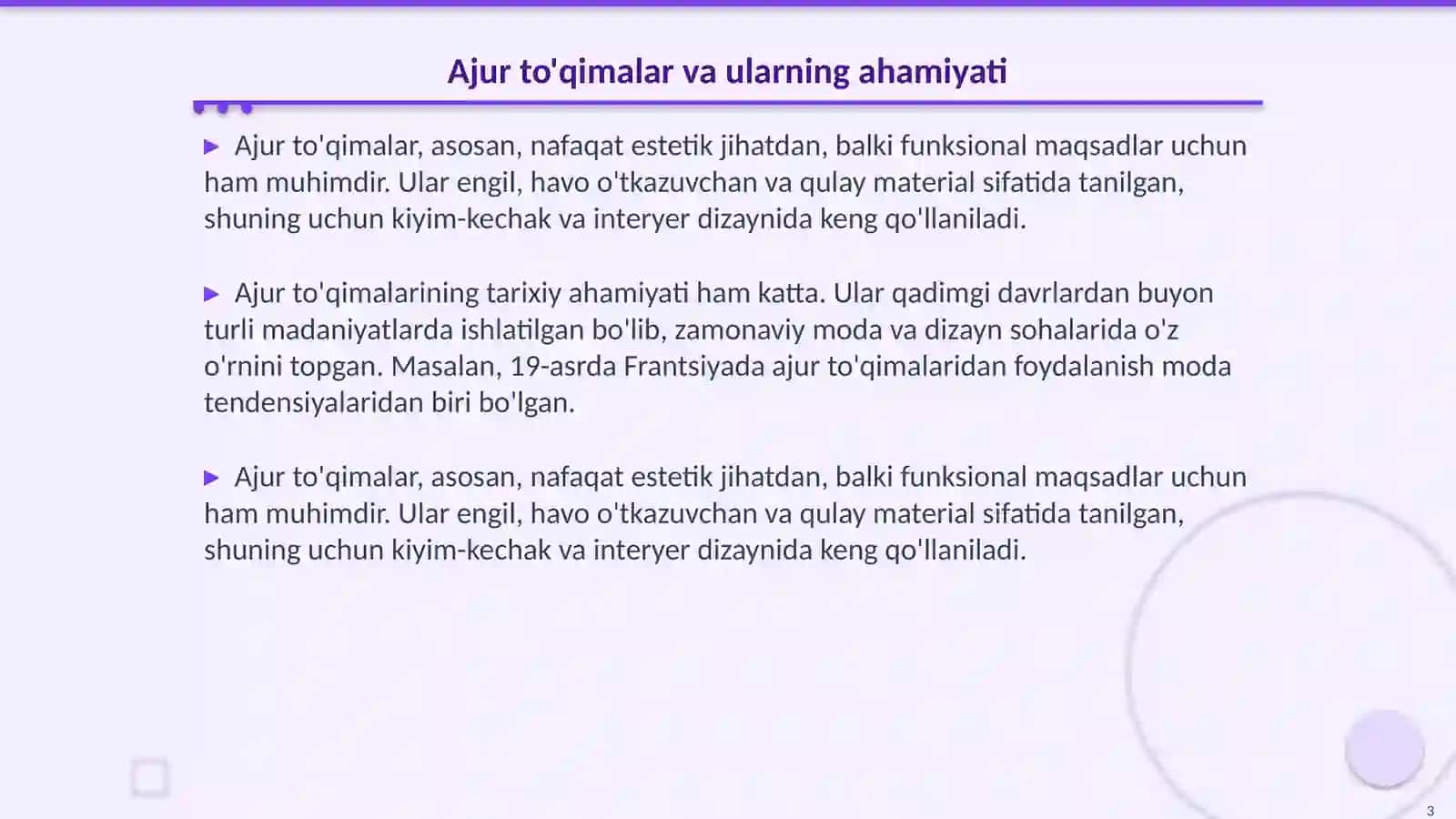AJUR TO'QIMALAR ISHLAB CHIQARISH UCHUN IP TAYYORLASH 3