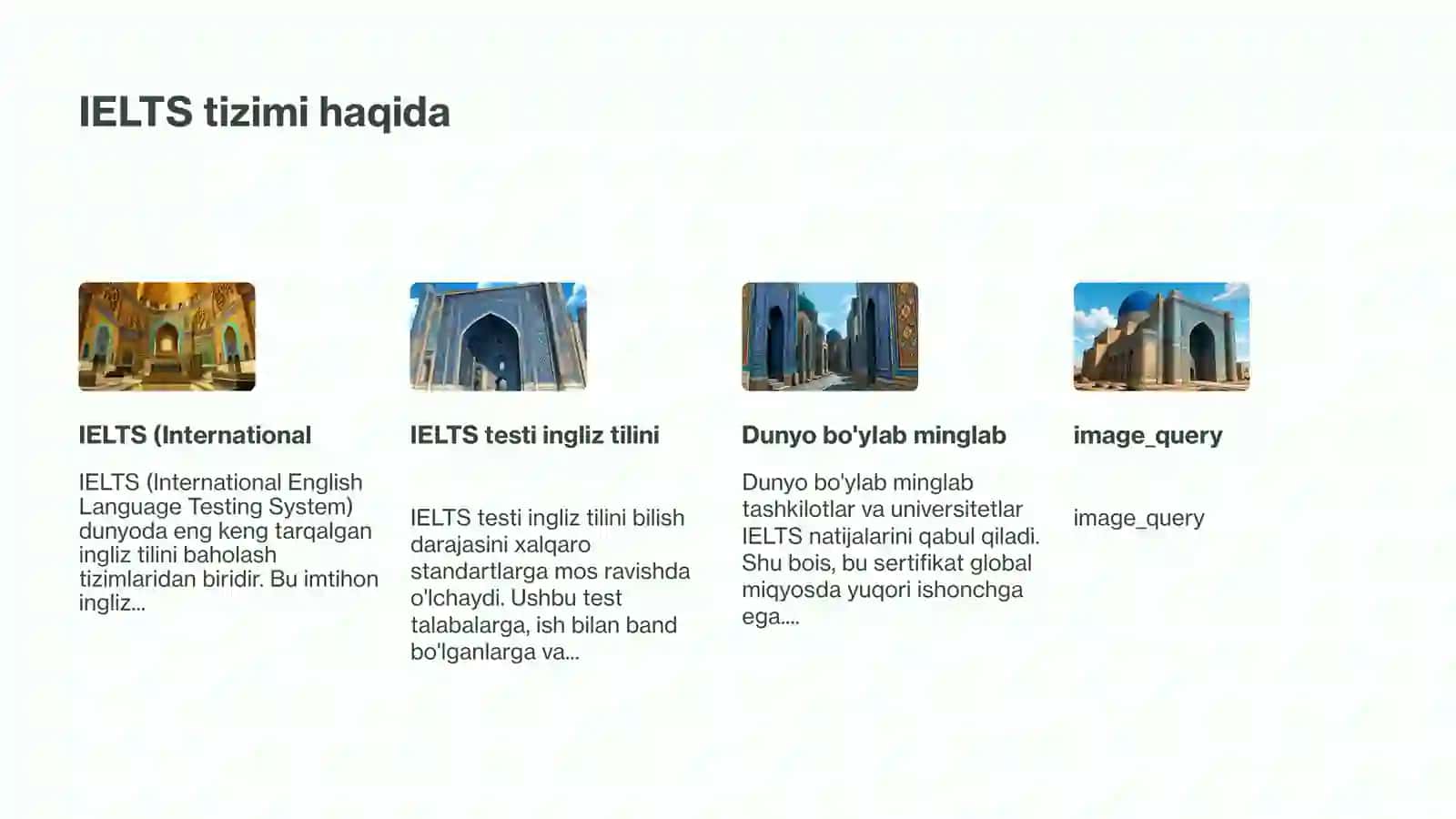 IELTS sertifikatlash tizimi O'zbekistonga kirib kelish tarixi 3