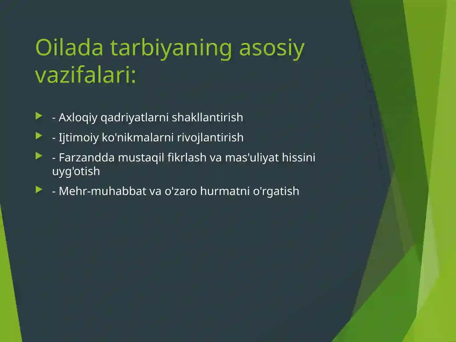 Oilada tarbiya asoslari 3