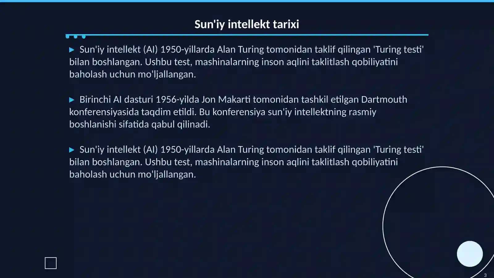 Sun'iy Intellekt Tarixi 3