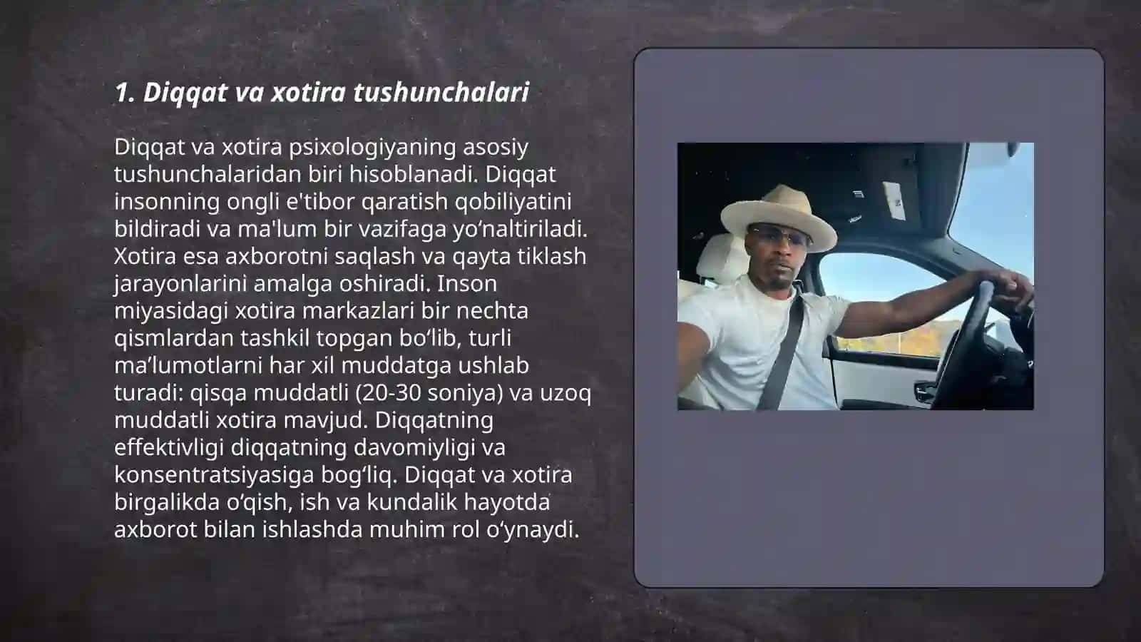 Diqqat va xotira tushunchalari 3