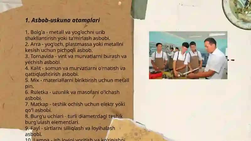 Asbob-uskuna atamalari 3