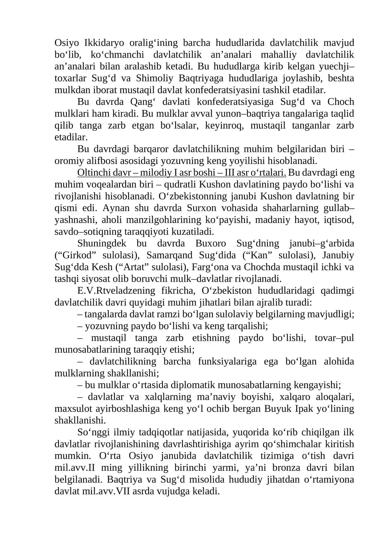 O‘ZBEKISTON DAVLATCHILIGINING SHAKLLANISH ASOSLARI 3