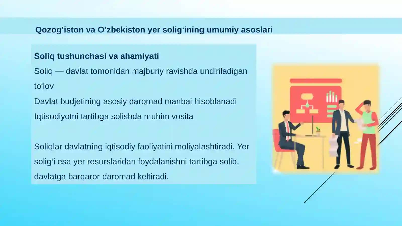 «Qozogʻiston va Oʻzbekiston yer solig‘i» 3