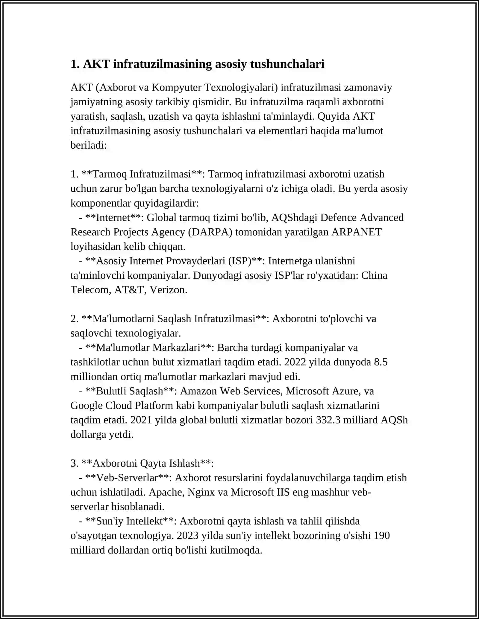 Zamonaviy IKT infratuzilmasi 3
