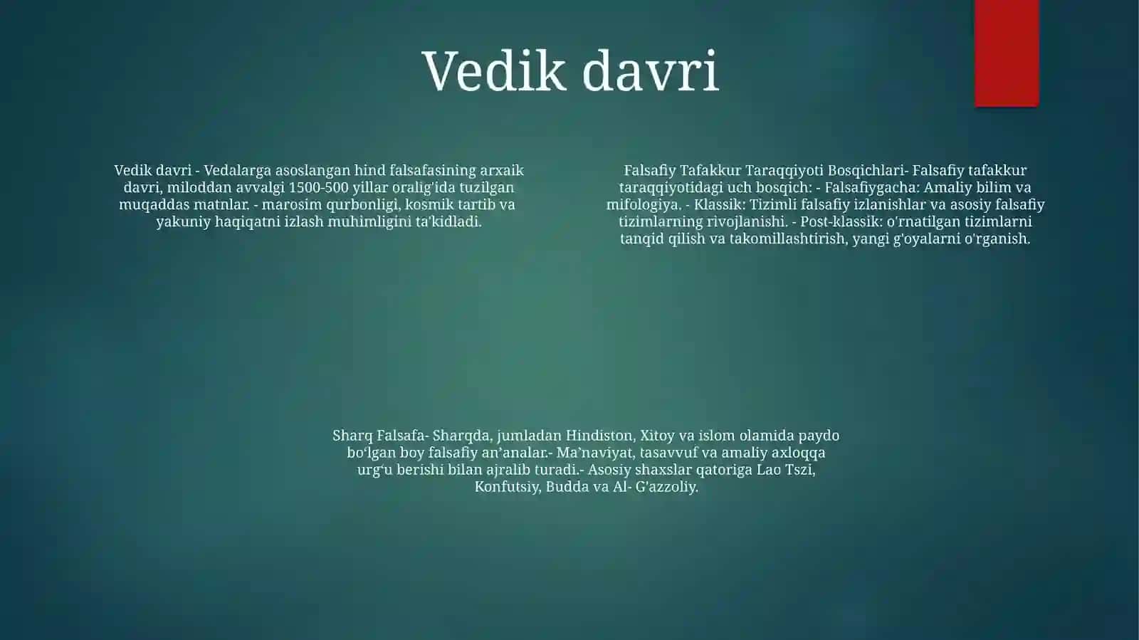 Falsafiy Tafakkur Taraqqiyoti Bosqichlari 3