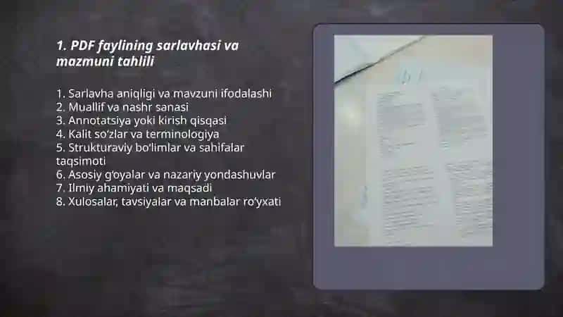 PDF faylining sarlavhasi va mazmuni tahlili 3