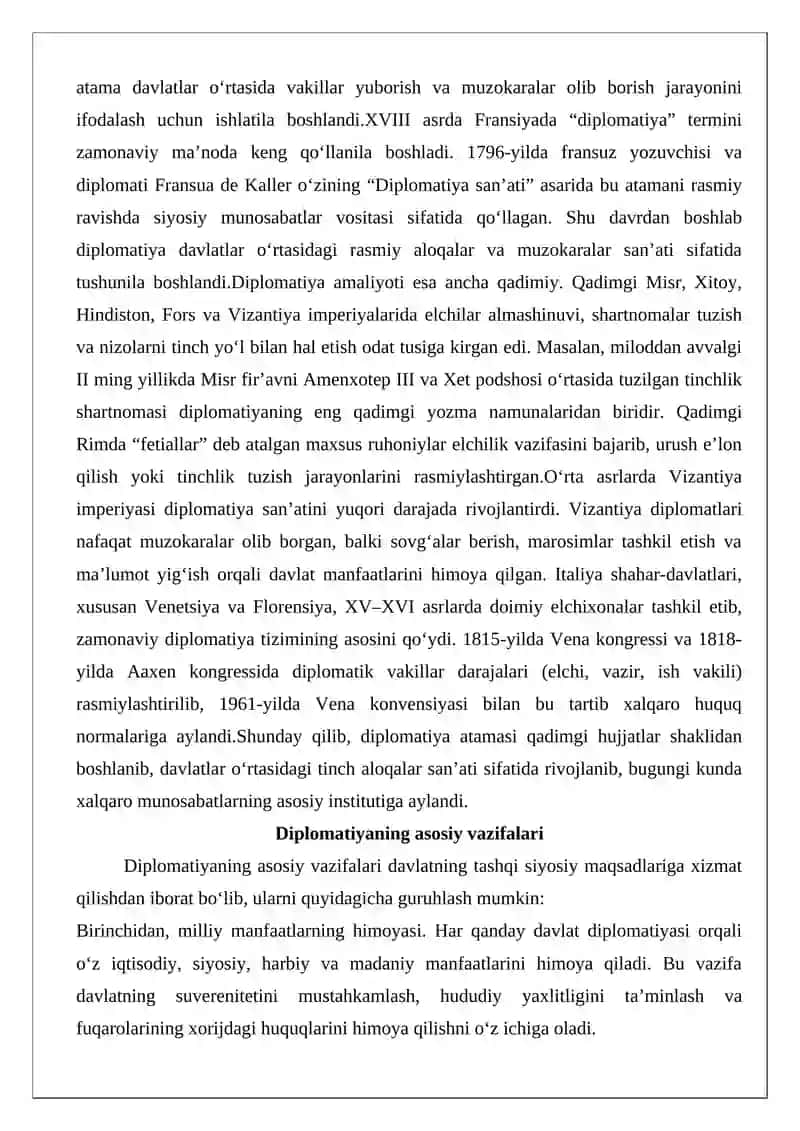 Diplomatiya va tashqi siyosat tushunchasi 3
