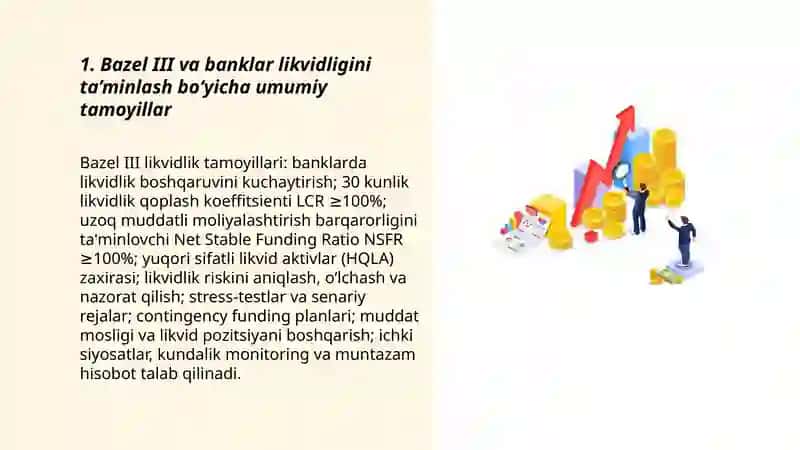 Bazel III ning banklar likvidliligini ta’minlash bo‘yicha talablari 3