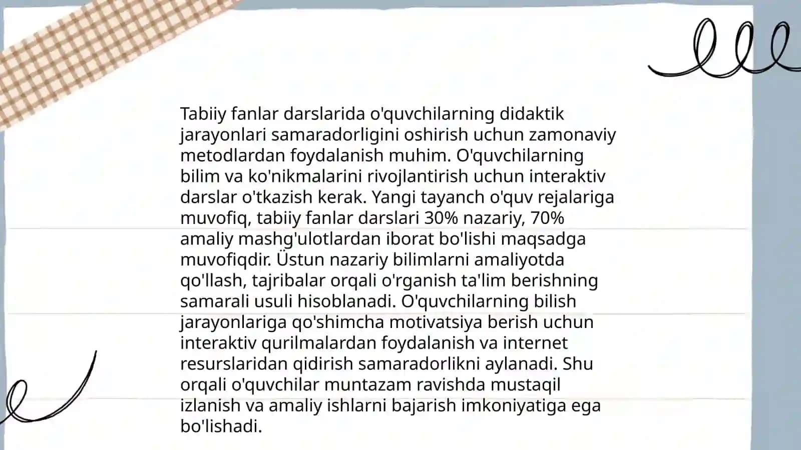 Tabiiy fanlarni oʻqitish metodikasi darslarida foydalaniladigan slaydlar tayyorlash 3