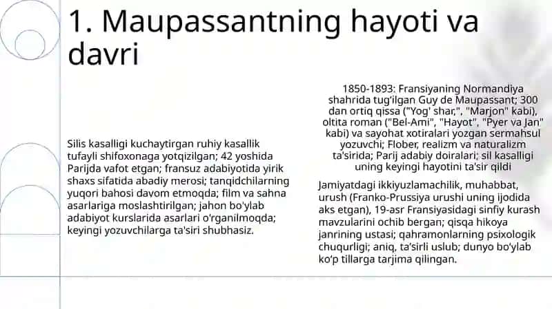 Gi De Mopassan hikoyanavisligi 3