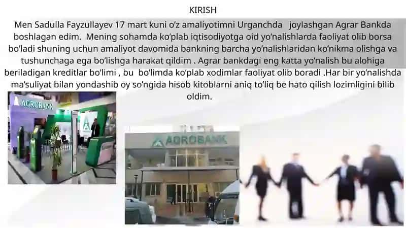 Malakaviy bank chiqargan qonun va nizomlar uchun tanishish 3