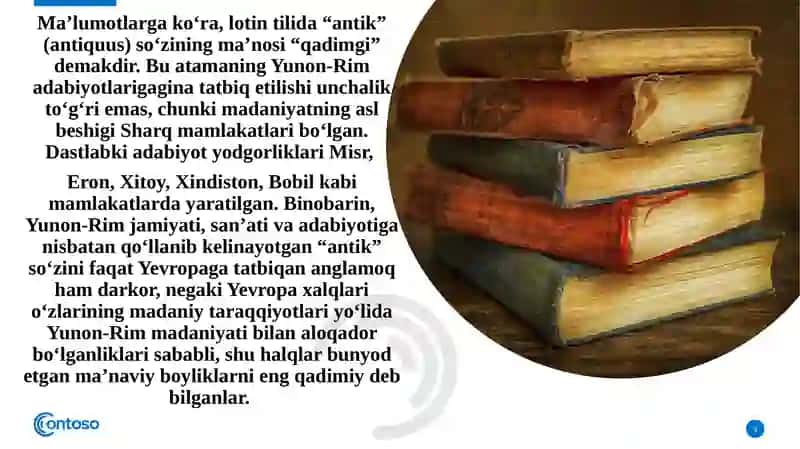 ANTIK DAVR JAHON ADABIYOTI TARIXI 3