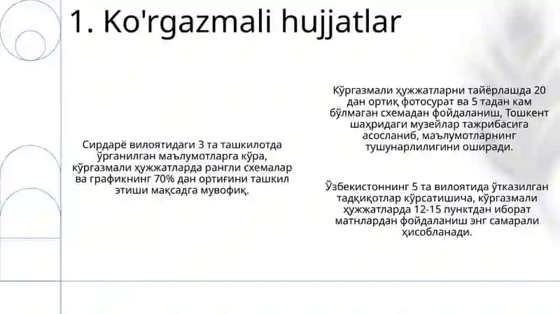 Ko'rgazmali hujjatlar 3