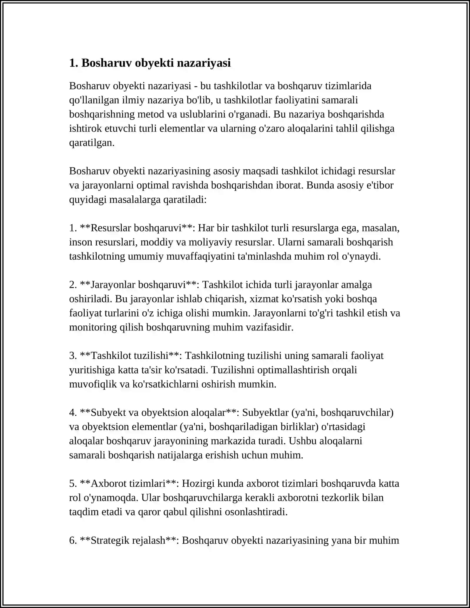 BOSHQARUV OBYEKTINI OPTIMAL XOLAT KUZATUVCHILARINI QURISH 3