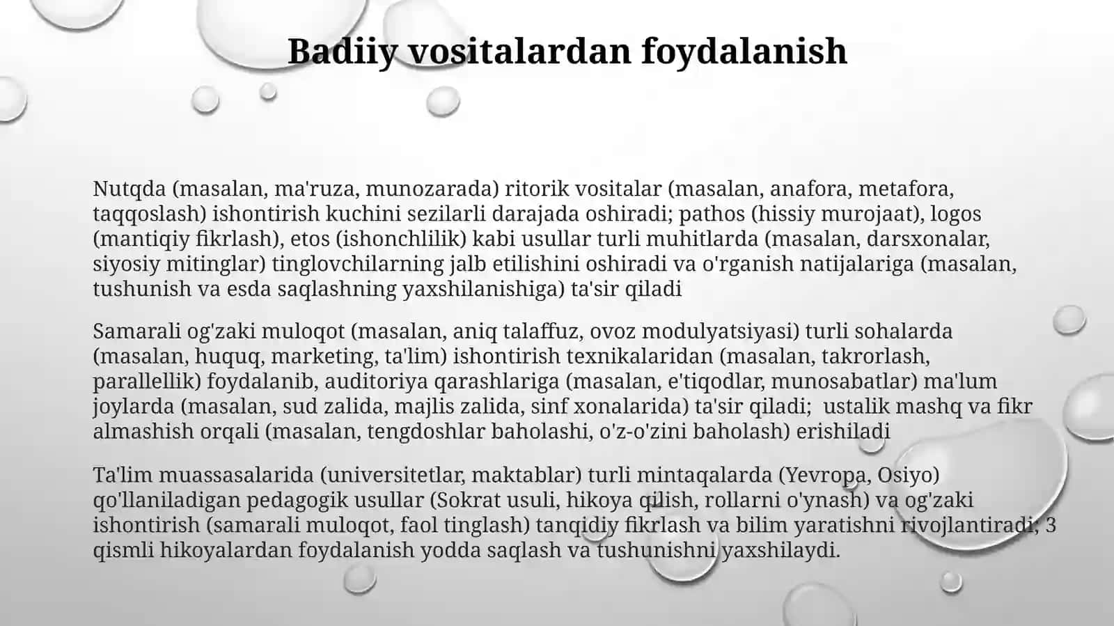 Koʻndirishningogʻzakitaʼsiretishturlarivapedagogiktexnika 3