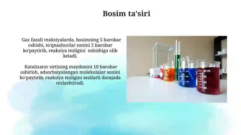 Geterogen reaksiyalarning tezligi 3