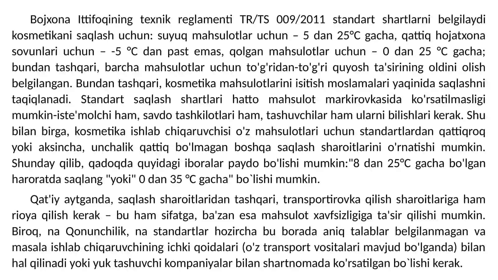 PARFYUMERIYA-KOSMETIKA MAHSULOTLARINI SAQLASHDA SODIR BO’LADIGAN FIZIK-KIMYOVIY O’ZGARISHLAR 3