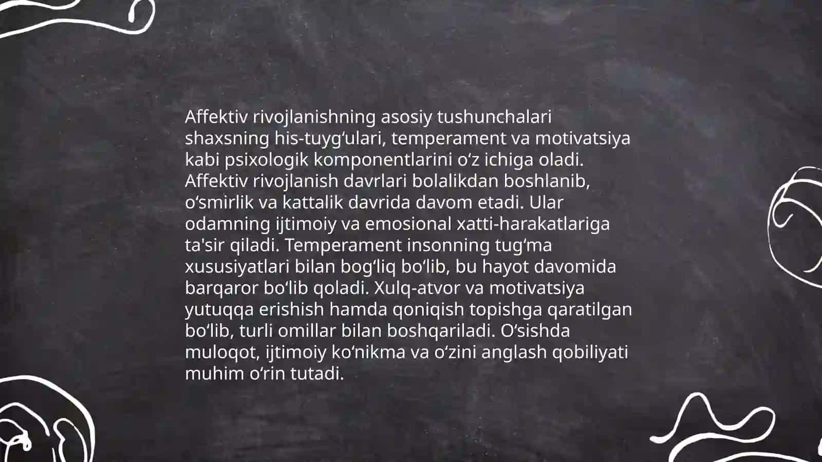 Affektiv rivojlanish bogʻlanib qolishlik 3