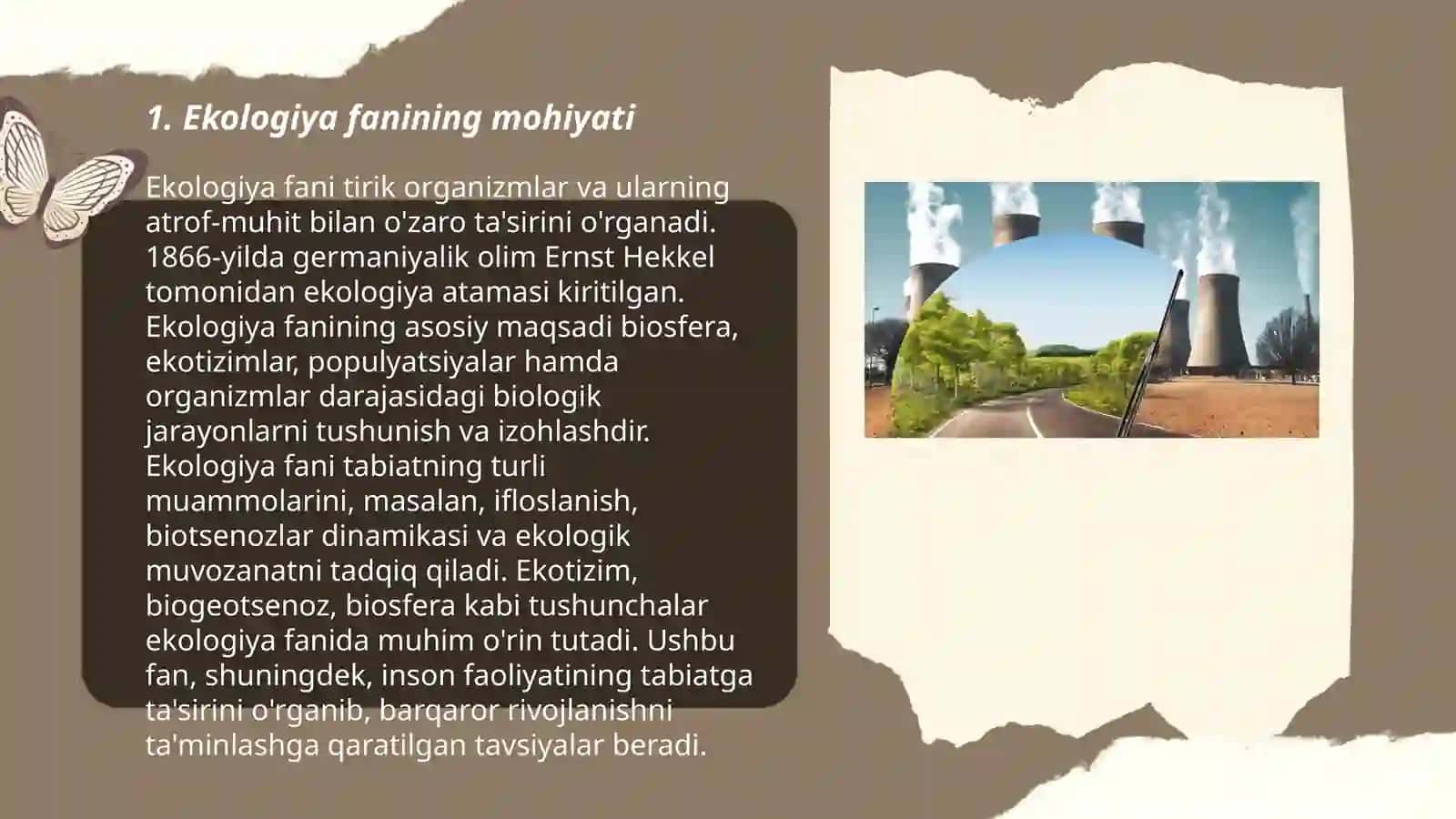 Ekologiya fani va uning bólimlari 3