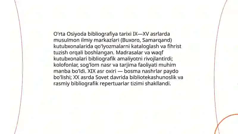 O'rta Osiyoda bibliografiya 3