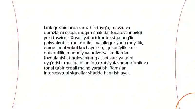 Lirik qushiqlarda ramziylik 3