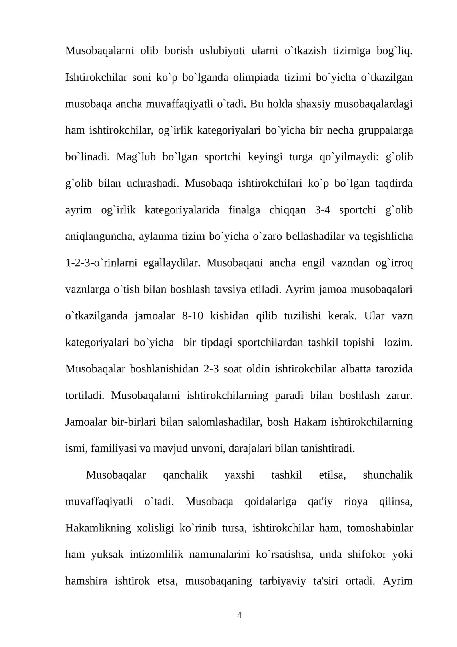 Kurash mashg`ulotlarini tashkil etish va o`tkazish 3